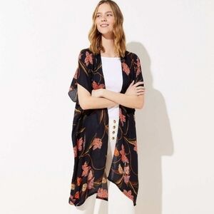 Loft Floral Kimono NWT size XS/S